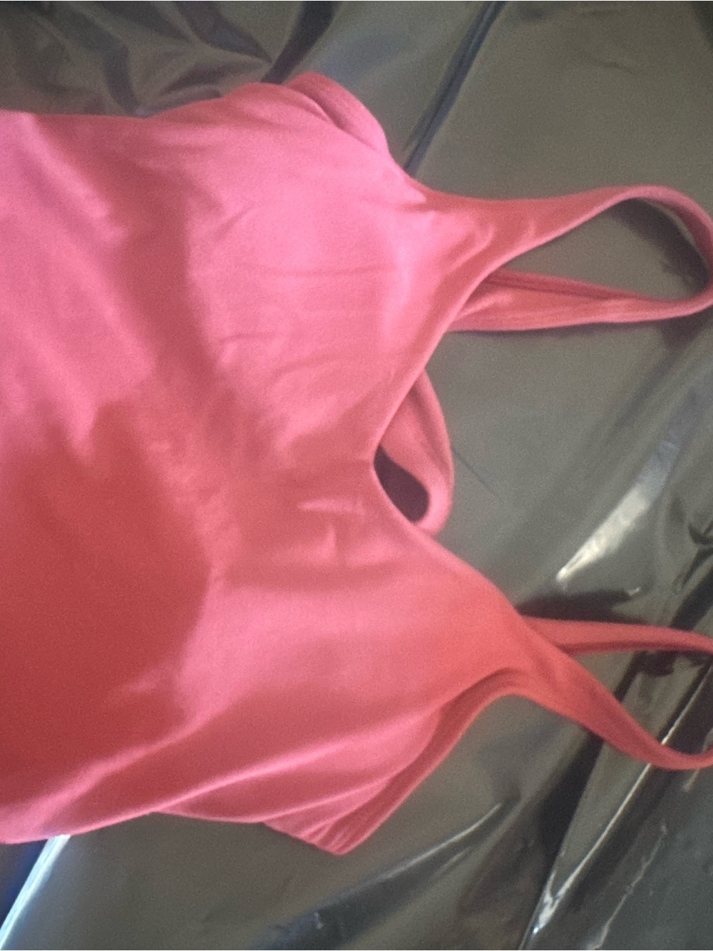 Pink Satin Tank Top